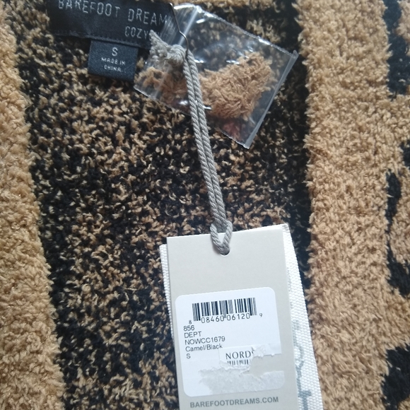 Barefoot Dreams Cozy Chic Leopard Cardigan Sweater - Picture 3 of 5